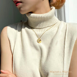 Map Coin Necklace