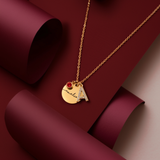 Birthstone Initial Necklace