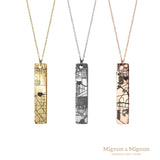 Bar Map Necklace