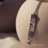 Bar Map Necklace