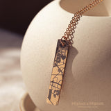 Bar Map Necklace