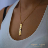 Bar Map Necklace