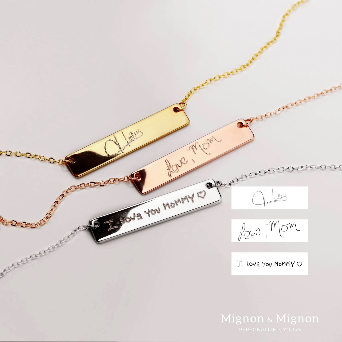 Handwritten Personalized Necklace
