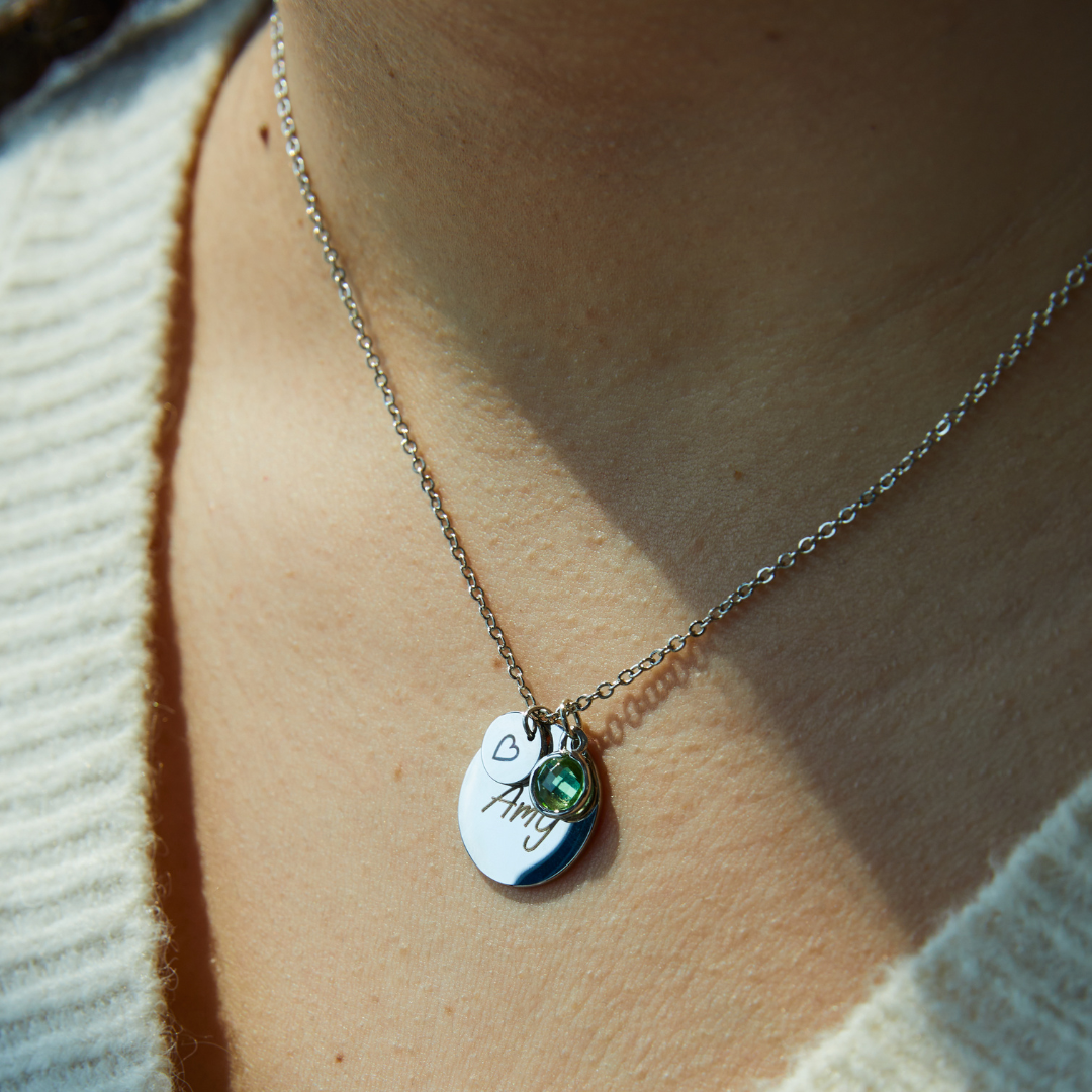 Lily Birthstone Necklace