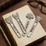 Custom Pet Portrait Metal Bookmark Pets