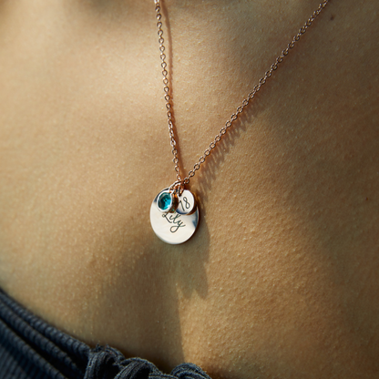Lily Birthstone Necklace