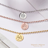 Mimi Pet Portrait Ball Chain Necklace