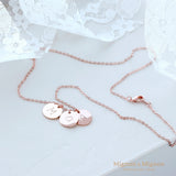 Ethel Initial Disc Necklace