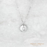 Ethel Initial Disc Necklace