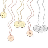Ethel Initial Disc Necklace