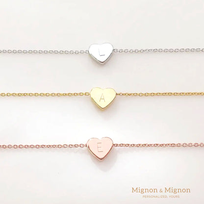 Amaral  Personalized Heart Necklace