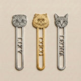 Custom Pet Portrait Metal Bookmark Pets