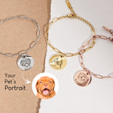 Kylo Pet Portrait Paperclip Bracelet