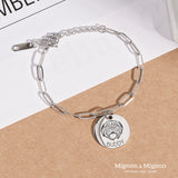 Kylo Pet Portrait Paperclip Bracelet