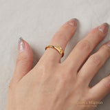 Open Wrap Engraved Ring