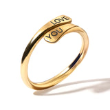 Open Wrap Engraved Ring