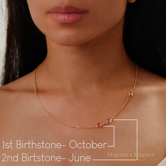 Bertha Birthstone Necklace