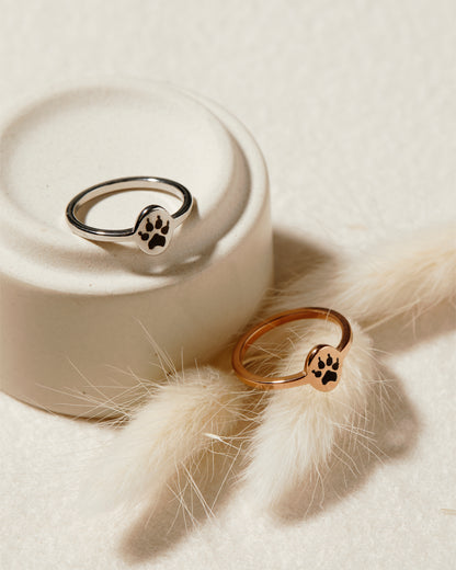 Paw Personalized Ring