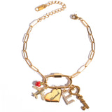 Carabiner Charm Bracelet