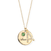 Birthstone Initial Necklace