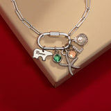 Carabiner Charm Bracelet