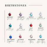 Birthstone Initial Necklace