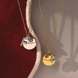 Birthstone Initial Necklace