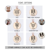 Mimi Pet Portrait Personalized Necklace