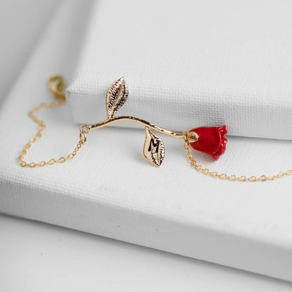 Anni Red Rose Bracelet