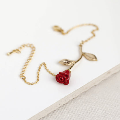 Anni Red Rose Bracelet