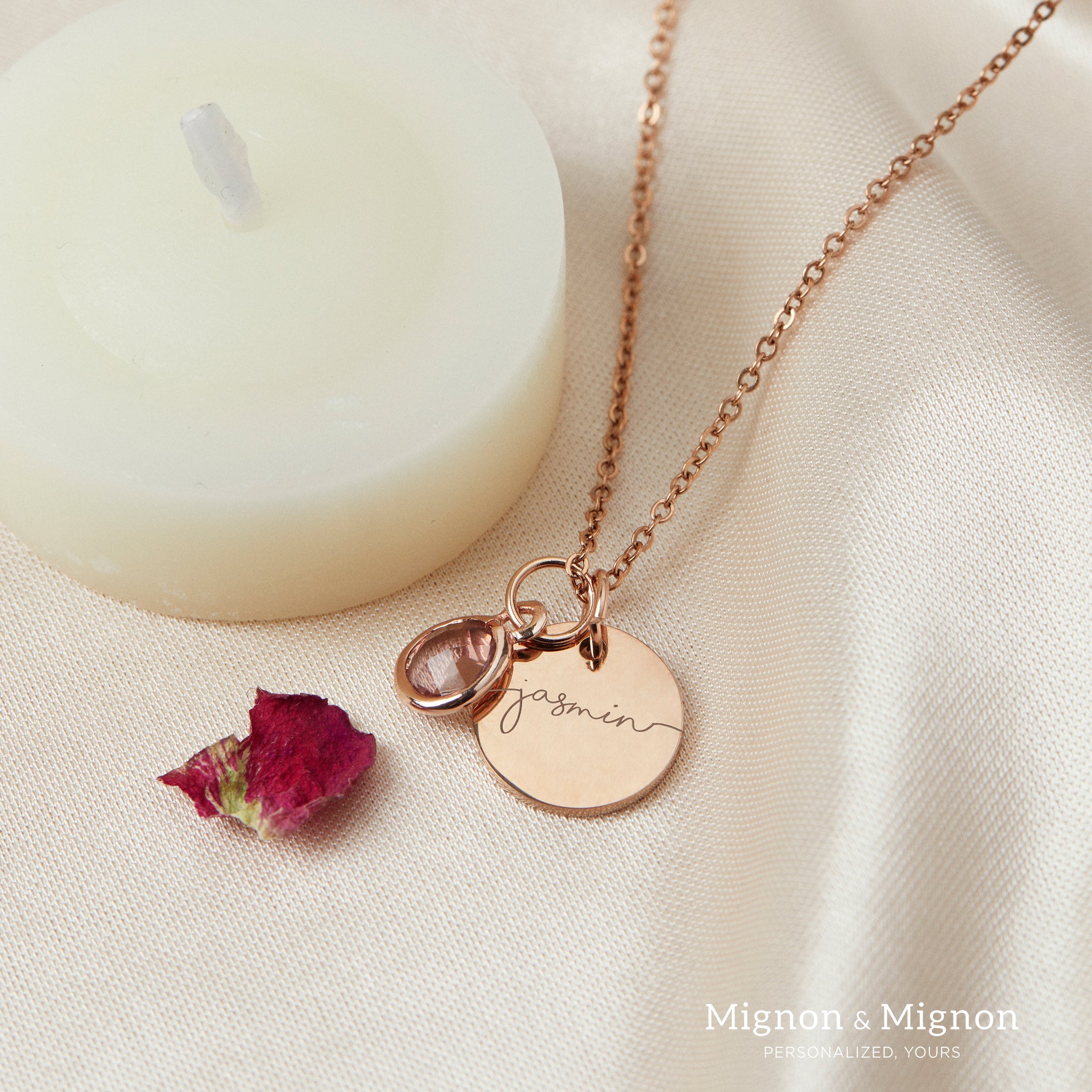 Jasmine Birthstone Necklace – Mignon&Mignon