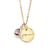 Jasmine Birthstone Necklace