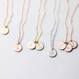 Ethel Initial Disc Necklace