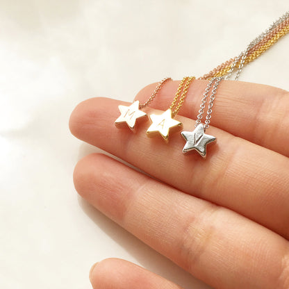 Petite Star Charm Necklace, Flower Girl Necklace - Mignon and Mignon - 2
